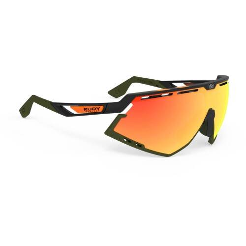 (ルディプロジェクト) RUDYPROJECT 運動競技 黒眼鏡 DEFENDER ディフェンダー 黒いこと 引っ敷き 一こま マルチ レーザ オレンジ色 水晶体 SP524006-0020