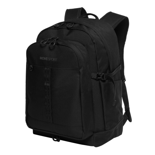 (ムーブスポーツ) うしろ側容器に並べる デサント 背嚢 BREEZE FLOW PACK 40 大静電容量 40L はっ水 再帰無条件反射 分け取り抗菌防臭 通い 通学 体育館 出張 下宿屋 ST5FBP01U_BK00_F