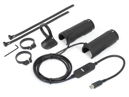 オプミッド (OPMID) クリップグリップヒーター2 USB タイプC 7.5-15W 汎用品・出力12V1.5A(18W)以上のUSBタイプC PDチャージャー用 L1205|マニッシュボーイ