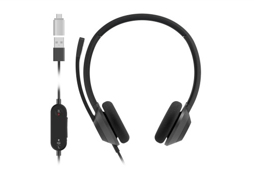 シスコシステムズ (Cisco) 頭顱書き割り 322Q USB-C 有線デュアル オンイヤー 頭顱電話機 USB有線テレビ Type-C繋ぎ合わせる Microsoft Teams制御装置 炭素黒いこと (HS-W-322Q-C-USBC)