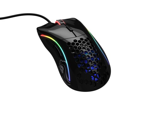 Glorious ゲーミングマウス モデル D (スタンダードサイズ) 光沢仕上げ ブラック｜マニッシュボーイ