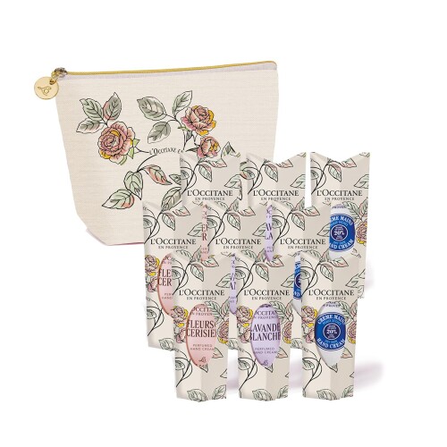 ロクシタン(L\u0027OCCITANE) カドー アン フルール お手々皮膚軟化剤10mL 9本 差し上げ物仕掛ける 車寄せ付き添い人 生まれ落ちる日 一般受け 差し上げ物 餞別 送別