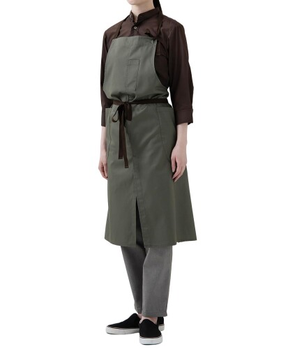 (七つ制服) CT2350-4 胸当前垂れ カーキ 無償性