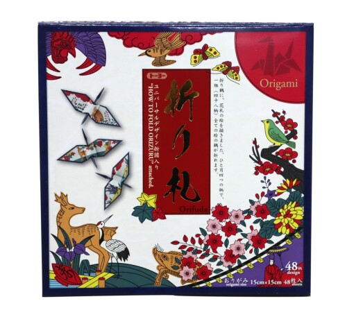 日本製 昔ながらの 折り形(花札 48柄 折り札)×10書き割り(御勤め用)