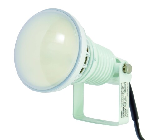 日動加工(Nichido Ind) エコビックLED投光照明器20W 常設型 昼白いこと 電話線1.5m 本体白 AFL-E20J-W