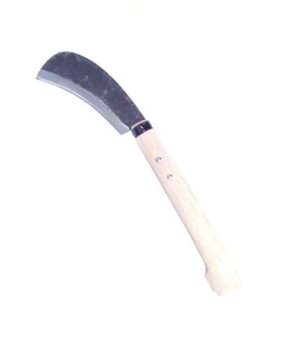 竹切型厚鎌 300g 樫240粍コブ柄取りまかなう付