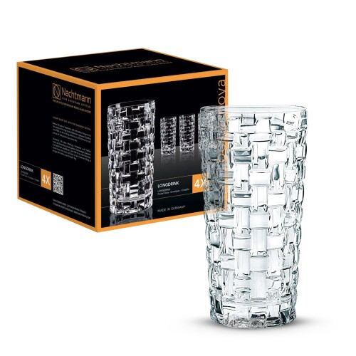 ナハトマン(Nachtmann) ボサノバ ロングドリンクグラス 水晶瑠璃 150粍/395ml 92075 4個入
