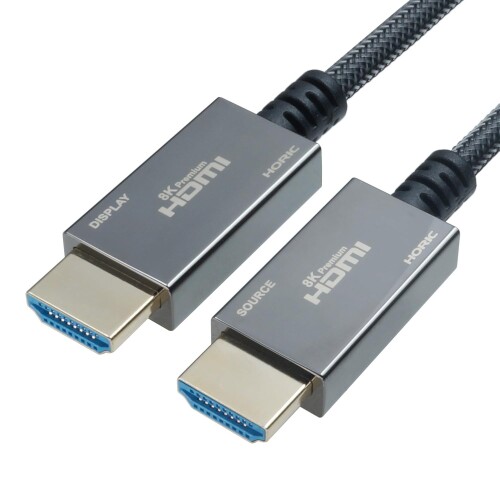 ホーリック グラスファイバー 8KPremium ウルトラハイスピードHDMI有線テレビ 30m 8K/60p 4K/120p 48Gbps HDMI 2.1 HDR メッシュ印字機 黒いこと HH300-086BB
