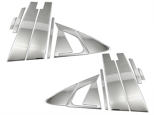 BRIGHTZ プリウス 60 61 65 超鏡面ステンレスメッキピラーパネル 14PC バイザー有用 ZVW60 ZVW65 MXWH60 MXWH61 MXWH65 ZVW MXWH W60 W65 H60 H61 H65|マニッシュボーイ