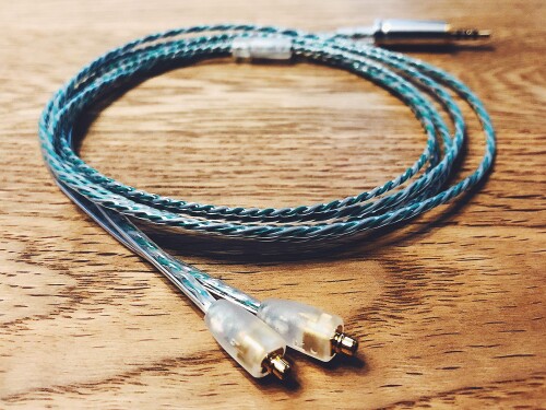 WAGNUS. イヤ電話機 オーディオ アップグレードケーブル リケーブル Easter Lily 3.5粍 3極繋ぎ MMCX type