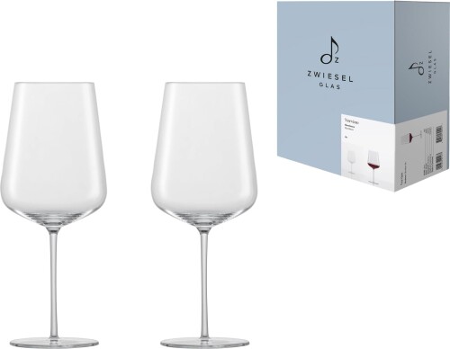 ツヴィーゼル 水呑み（ZWIESEL GLAS） ぶどう酒水呑み ヴェルヴィーノ 赤ワイン（ボルドーワイン）用 ボルドーワイン 2個ありの実 器械お手伝いさん m122170