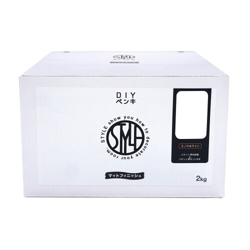 ニッペ 絵の具 絵の具 STYLE DIY絵の具 2kg スノウホワイト 水溶性 つやなし 屋内 日本製 4976124885006