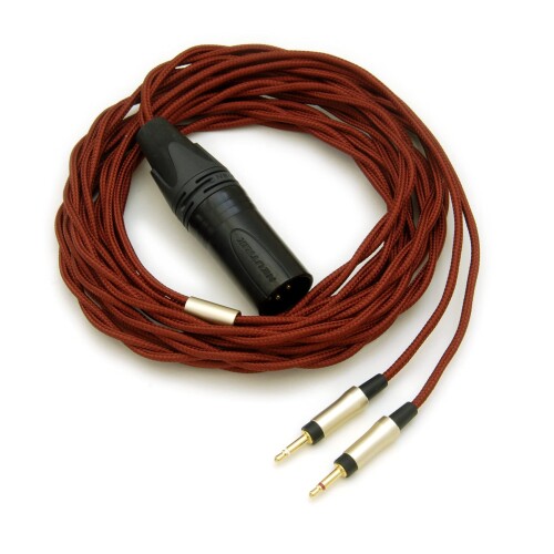 onso イヤ電話機・受話器用リケーブル hpct_03_blx2 平衡にする(4pin)⇔2.5粍モノ・ミニ繋ぎ (3m)