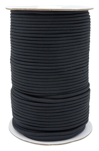 おとぎ話 アウトドア吊りひも 約3粍 COL. 1646 黒いこと 100ｍ巻 御勤め用