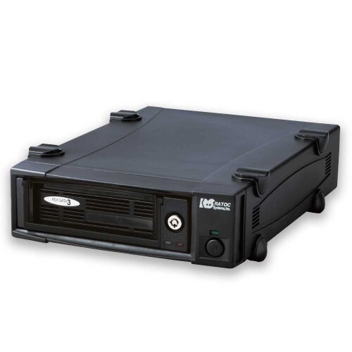ラトックシステム USB3.0/eSATA リムーバブルケース (外後ばらい1ベイ) SA3-DK1-EU3ZA 黒