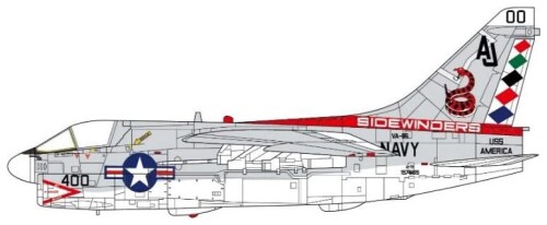 JCW 1/72 A-7E 亜米利加米国海軍 VA-86 サイドワインダーズ 1973 遣っ付ける品