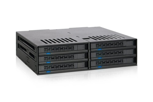 ICYDOCK ExpressCage 2.5インチSATA HDD / SSD x 6搭載用リムバーブルケース 5.25インチベイサイズ | MB326SP-1B