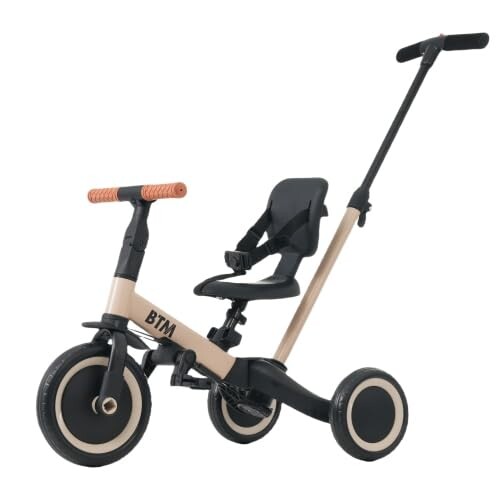 BTM 子供用三輪車 5in1 三輪車のりもの 押し棒付き ペダル付き コントロールバー付き 超軽量 機能満載 自転車 おもちゃ 乗用玩具 キッズバイク プレゼント