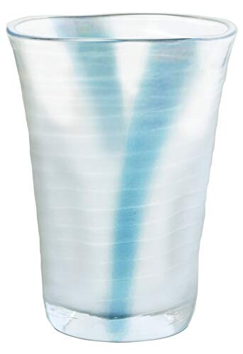 東洋佐々木 ビヤーグラス 泡立ちグラス 山 (ケース販売) クリアブルー 350ml 2個入×24セット P-52013-J118S