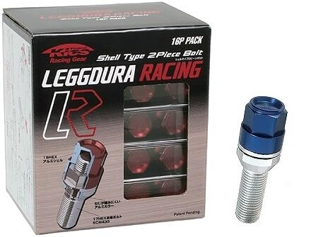 KYO-EI ( 協永産業 ) ホイールボルト LEGGDURA RACING Bolt テーパー : 13R ブルー KIC7028U16|マニッシュボーイ