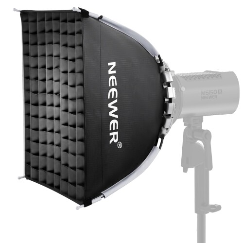 NEEWER 角型ホンブルグ帽ボックス席 40x40珊 クイックセットアップ クイック折りたたみ ディフューザー/ハニカムグリッド/御徒面子付き添い人 互換性のない Godox Aputure 120d 映像媒体点火装置 Q4スタジオフラッシ