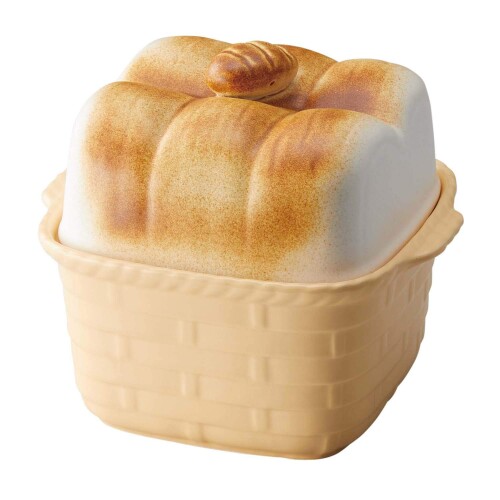 三陶 食パン物の具 赤銅色 20.5珊 萬古焼 パン焼き型 \u0026 保護すること入れもの 食パン 製造会社 17719