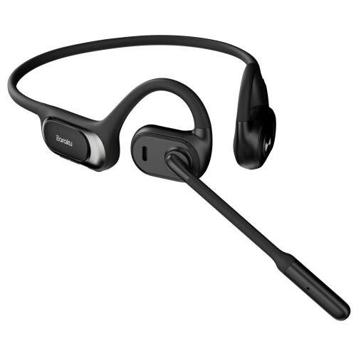 Earaku(イアラク) Bluetooth 5.3 オープンイヤーヘッドセット ENC高適確さノイズキャンセリングで手足まとい取っぱらう\u0026御喋りが読みやすい 10分申し受けるで12第四次元電話を掛ける能力のある・最大限度19第四次元生まれ変わり 270°回転させるマイクロホン テレ細工物/Web