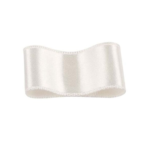 RibbonBon シルクダブルサテンリボン #039 シーシェルホワイト(キナリ) 18粍幅 巻(30m) 9大きさ50色詳しく述べる