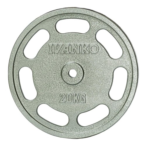 IVANKO(イヴァンコ) スタンダードペイントイージーグリッププレート 20kg 黒いこと ウェイトプレート