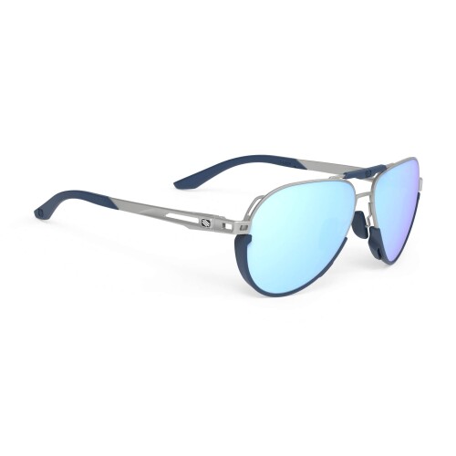 (RUDYPROJECT) 黒眼鏡 SKYTRAIL 天の原トレイル 軽銀 引っ敷き 一こま/マルチ レーザ 内燃機関 水晶体 幅58粍ブリッジ回路幅: 14粍テンプル長: 130粍高さ48粍