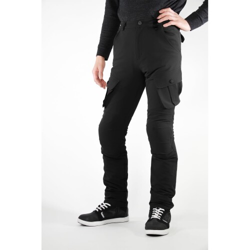 (KOMINE) バイク用 パンツ クールドライカーゴパンツ PK-748 プロテクター CE企画 07-748 Black M｜マニッシュボーイ
