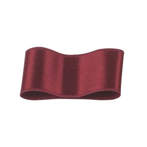 RibbonBon シルクダブルサテンリボン #017 ボルドーワイン赤いこと 50粍幅 巻(30m) 9大きさ50色詳しく述べる