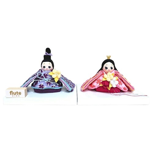 雛人形 ひな人形 flute 笛の親王飾りつけ 親王飾りつけ レトロ雛 愛くるしい