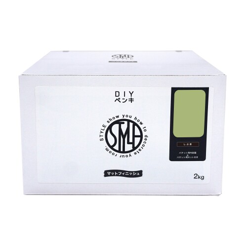 ニッペ 絵の具 絵の具 STYLE DIY絵の具 2kg しぶ茶 水溶性 つやなし 屋内 日本製 4976124885242