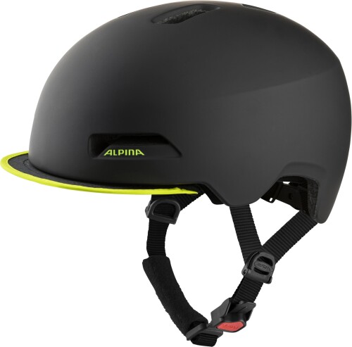 ALPINA(アルピナ) 自転車ヘルメット 布製バイザー LEDライト付属 CE認証 BROOKLYN / 57-61 cm
