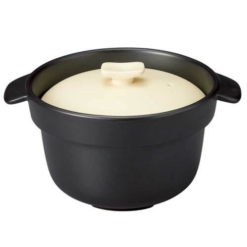 萬古焼 範囲 炊飯釜 3合炊き 約1600ml 陰電子範囲 オーヴン 直火相応う 皮膚軟化剤 日本製 18237