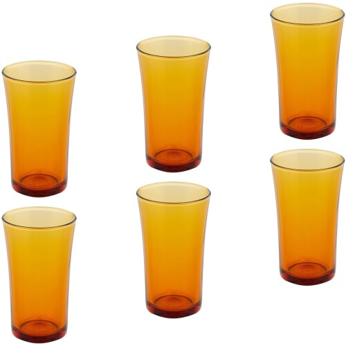 DURALEX デュラレックス 黄金色 タンプラー (大) 約280ml 6個書き割り 食洗機相応う 陰電子範囲相応う 耐熱強化因子硝子 G5506054-06