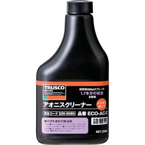 TRUSCO(トラスコ) αアオニスノンガスクリーナー 替ボトル 350ml ECO-AC-C x 10 本