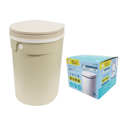 御襁褓かた付ける用紙くずかご 御襁褓かた付けるポット DEO・PAIL（デオペール） ミニ 12L テープ1個付 防臭 消臭 抗菌 もの言う花 介護用+多層豪然たる防臭テープ3個書き割り モカ