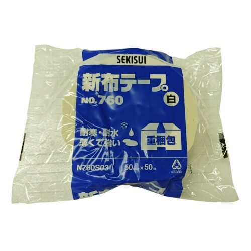積水化学工業 新布テープ No.760 50mm×50M 白 1ケース(30巻入)