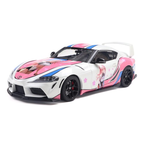 ソリド (SOLIDO) SOLIDO 1/18 トヨタ GR スープラ ソリドワークス 痛車 2024 (白いこと/サクラ色) 研ぎ澄ます品 S1809008