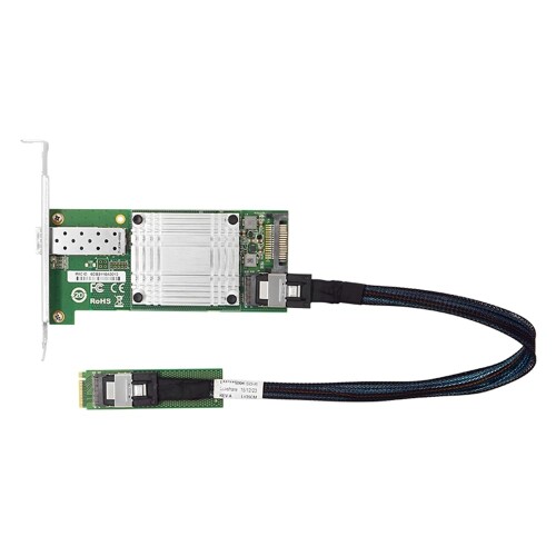 LRES2221PF-SFP 10 Gシングル界面からSFF-8087/M.2イーサネットネットワークアダプター（1ntel 82599軍事基地）
