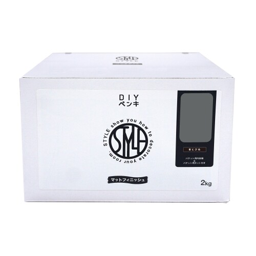 ニッペ 絵の具 絵の具 STYLE DIY絵の具 2kg 青にび色 水溶性 つやなし 屋内 日本製 4976124885334