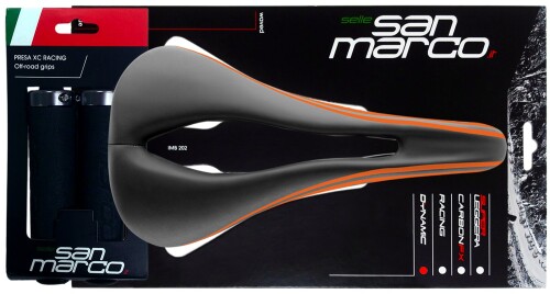 selle sanmarco(セラ サンマルコ) 自転車 ロード バイク マウンテン MTB サドル コンコール オープンフィット ダイナミック グリップキットオレンジ 270MWKITO 260x145mm
