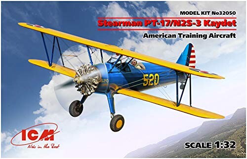 アイシーエム ICM 1/32 アメリカ軍 ステアマン PT-17/N2S-3 ケイデット プラモデル 32050