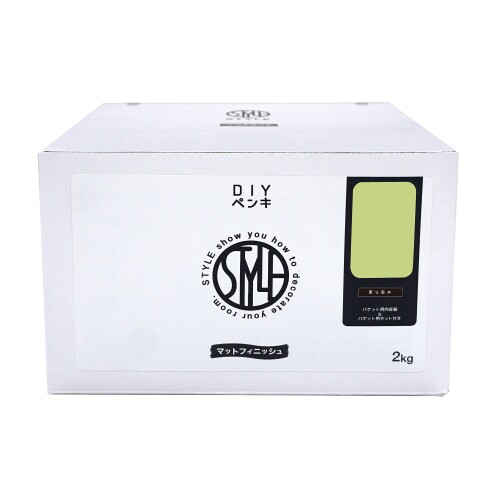 ニッペ 絵の具 絵の具 STYLE DIY絵の具 2kg まっちゃ 水溶性 つやなし 屋内 日本製 4976124885235