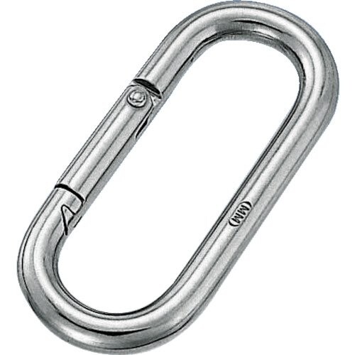トラスコ中山(TRUSCO) プチカラビナ ステンレス製 5mm チェーンの端末金具などに、ワンタッチで付け外しができる 20個  TPKB-5