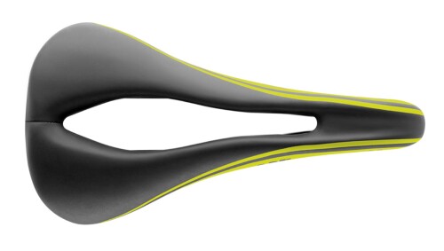 selle sanmarco(セラ サンマルコ) 自転車 ロード バイク マウンテン MTB サドル コンコール オープンフィット ダイナミック ワイド ブラック イエロー 270MW001Y 260x145mm