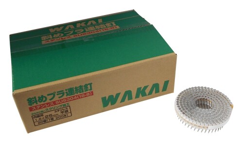 WAKAI 曲がったプラ継ぎ合わせる釘 ステンレス鋼 スクリング 平頭 1.6X25粍 W6025SH