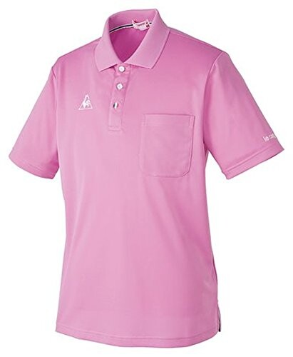 介護制服 長袖スポーツシャツ 男女兼用 ルコック さくら色 大きさ:4L UZL8022-9